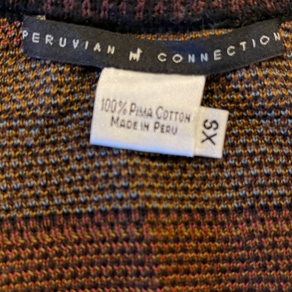 Peruvian Connection Geometric Open Cardigan Size XS NWOT! - Picture 9 of 10